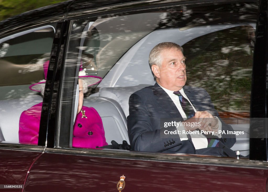 Queen Elizabeth II attends church