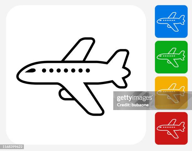 stockillustraties, clipart, cartoons en iconen met vliegtuig jet icoon - bedrijfsvliegtuig