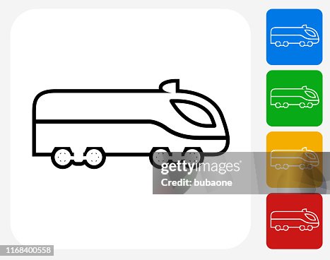 公共交通列車側視圖圖示 公共交通列車側視圖圖示