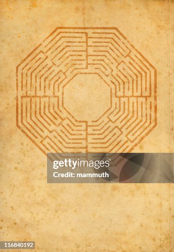 Old labyrinth map Old labyrinth map