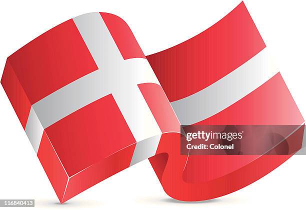 flag icon - denmark - denmark flag stock illustrations