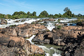 Somphamit Waterfalls or Liphi Waterfalls at Don Khone island in Laos