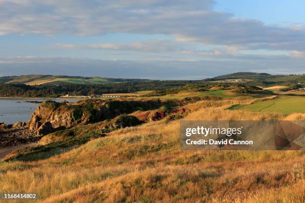 The par 4, ninth hole on the King Robert the Bruce Course at the Trump Turnberry Resort on July 14, 2019 in Turnberry, Scotland.