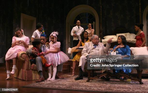 James Earl Jones, Phylica Rashad, Anika Noni Rose, and others featured in a scene from the 2008 Broadway revival of Tennessee Williams' Cat On A Hot...