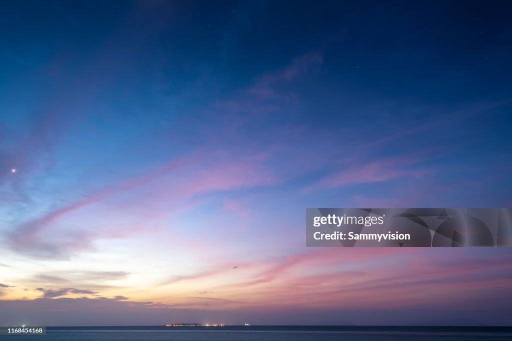 Dramatic sky during sunset