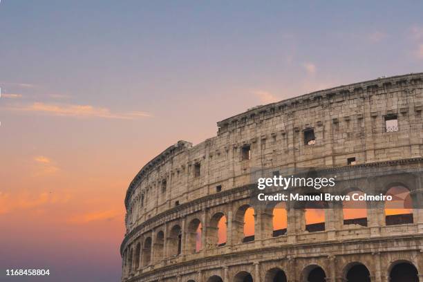 sunset in rome - rome sunset stock pictures, royalty-free photos & images