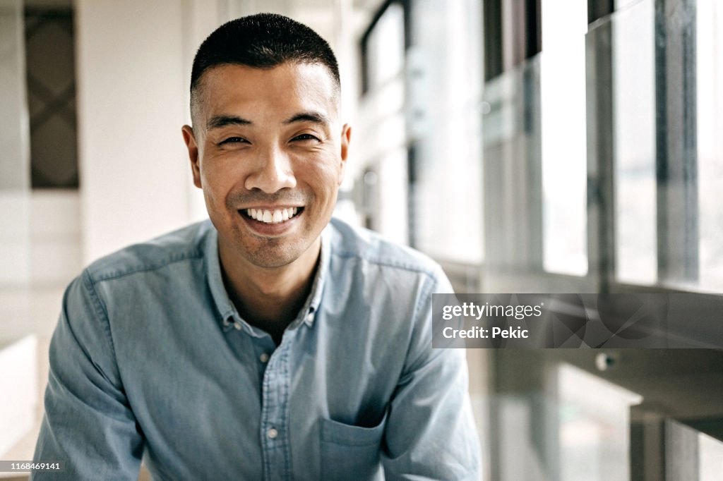 Portrait Of Handsome Young Taiwanese Man
