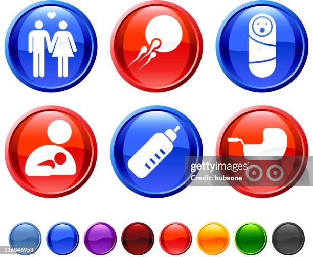 stockillustraties, clipart, cartoons en iconen met human reproduction royalty free vector icon set - biological clock