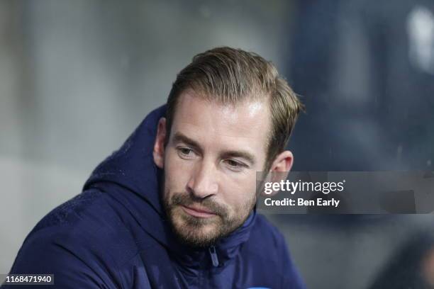 Jan Siewert of Huddersfield Town during the Sky Bet Championship match between Huddersfield Town and Fulham at John Smith's Stadium on August 16,...