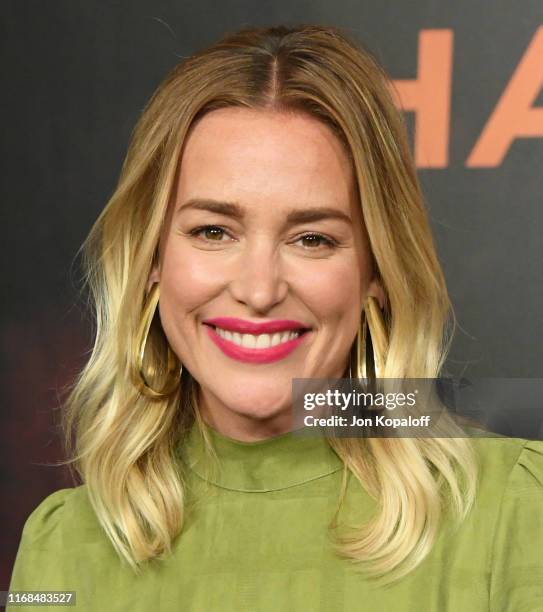 Piper Perabo attends the Photocall For Lions Gate's "Angel Has Fallen" at the Beverly Wilshire Four Seasons Hotel on August 16, 2019 in Beverly...