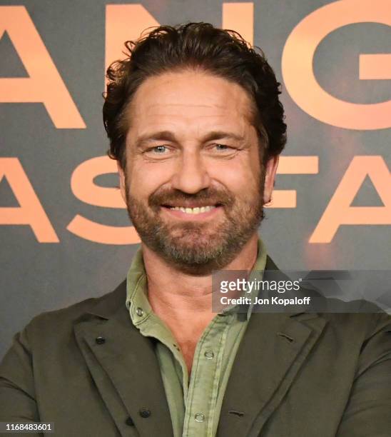 Gerard Butler attends the Photocall For Lions Gate's "Angel Has Fallen" at the Beverly Wilshire Four Seasons Hotel on August 16, 2019 in Beverly...