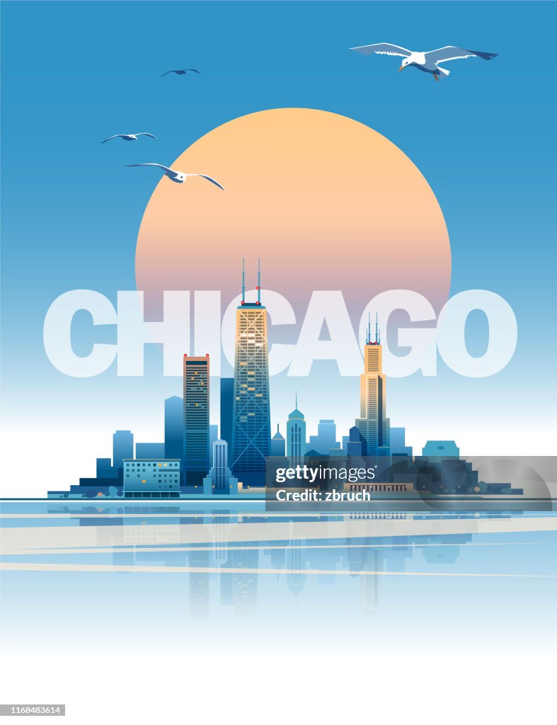 Chicago Skyline High-Res Vector Graphic - Getty Images