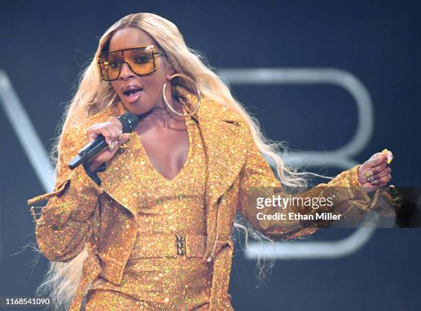 Recording artist Mary J. Blige performs at The Joint inside the Hard Rock Hotel & Casino on August 16, 2019 in Las Vegas, Nevada.