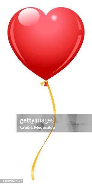 heart shaped balloon - translucent balloon stock illustrations