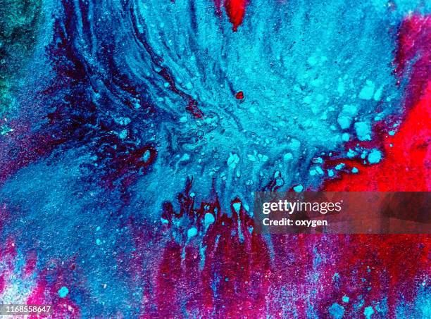 aqua ad red abstract watercolor art painted background - acuarela en papel fotografías e imágenes de stock