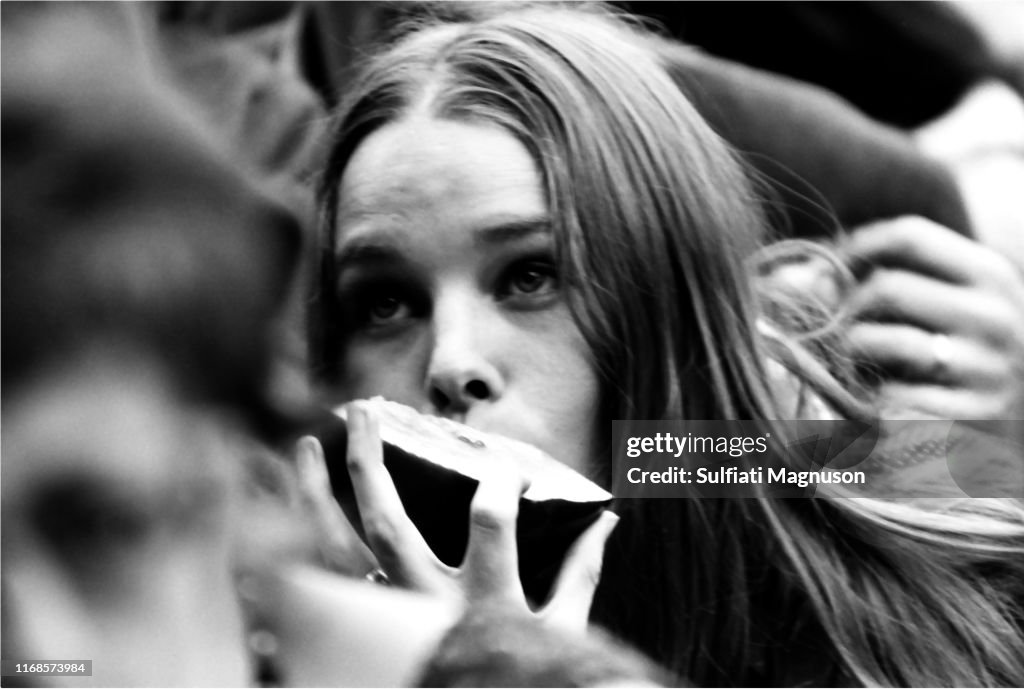 PEOPLE AT THE MONTEREY INTERNATIONAL POP FESTIVAL, 1967