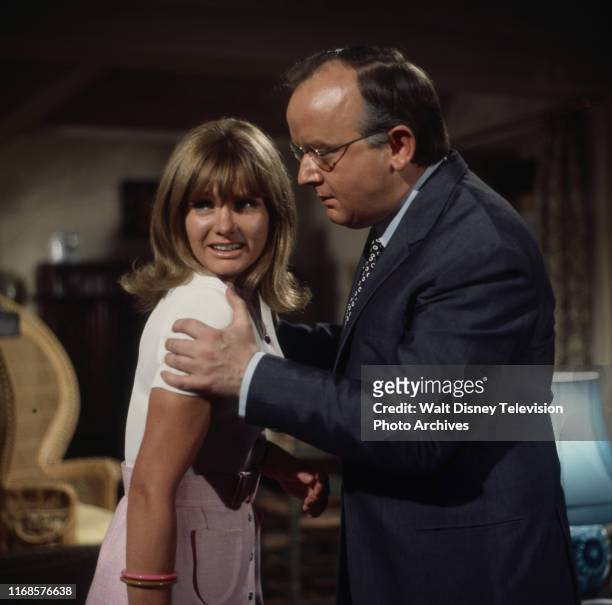 Jennie Linden, Harold Innocent appearing in the ABC tv series 'The Persuaders!' episode 'To the Death, Baby'.
