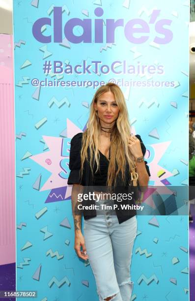 Lou Teasdale attends Claire's Back To School Bash, which includes lots of fun activities for the family to enjoy including a LOL Makeover & selfies...
