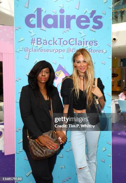 Caroline Watson and Lou Teasdale attend Claire's Back To School Bash, which includes lots of fun activities for the family to enjoy including a LOL...