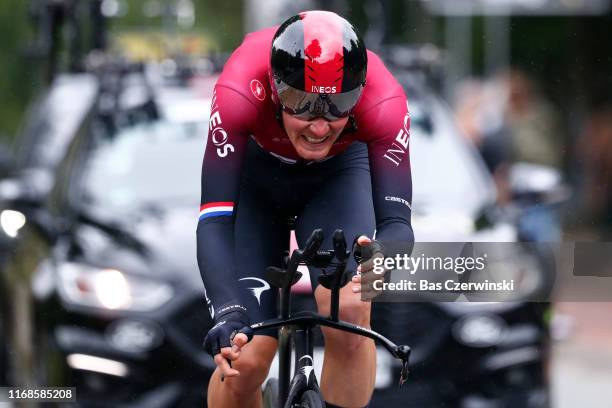 Dylan van Baarle of The Netherlands and Team INEOS / Rain / during the 15th Binck Bank Tour 2019, Stage 6 a 8,4km Individual Time Trial from Den Haag...