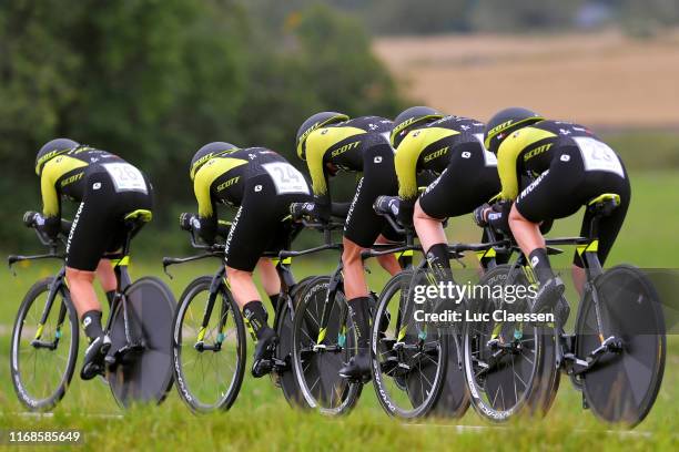 Sarah Roy of Australia and Team Mitchelton Scott / Gracie Elvin of Australia and Team Mitchelton Scott / Jessica Allen of Australia and Team...