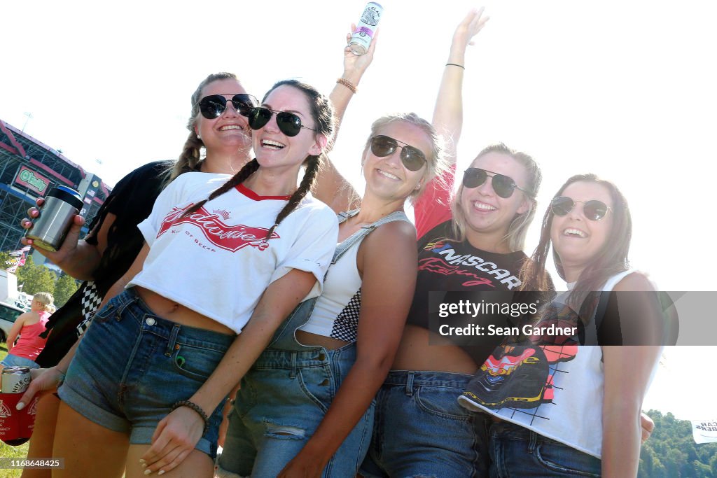 Hottest Racing Fans Race fans tailgate prior to the start of the Monster Energy NASCAR ...