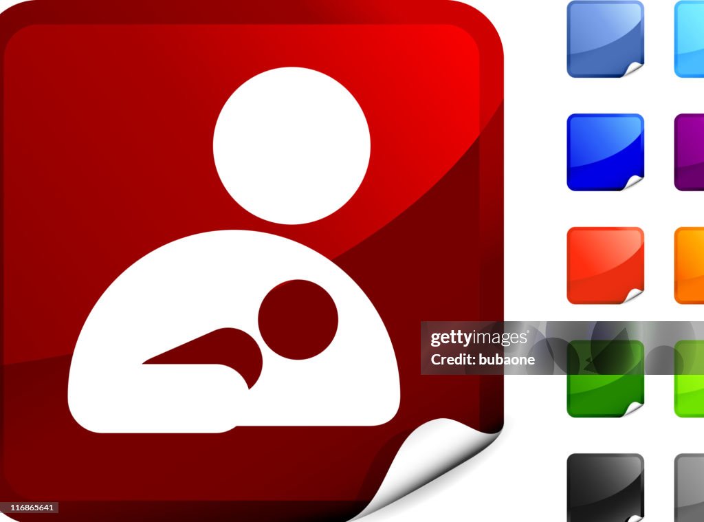 Mother and child internet royalty free vector art