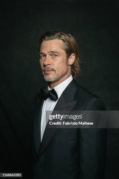 Actor Brad Pitt poses for a portrait on August 28, 2019 in Venice, Italy.