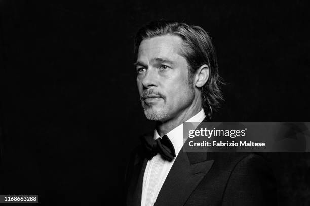 Actor Brad Pitt poses for a portrait on August 28, 2019 in Venice, Italy.