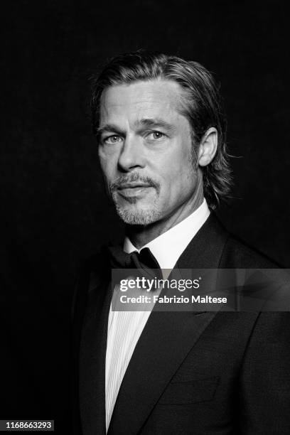 Actor Brad Pitt poses for a portrait on August 28, 2019 in Venice, Italy.