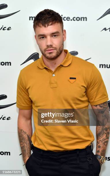 Singer/songwriter Liam Payne visits Music Choice on September 16, 2019 in New York City.