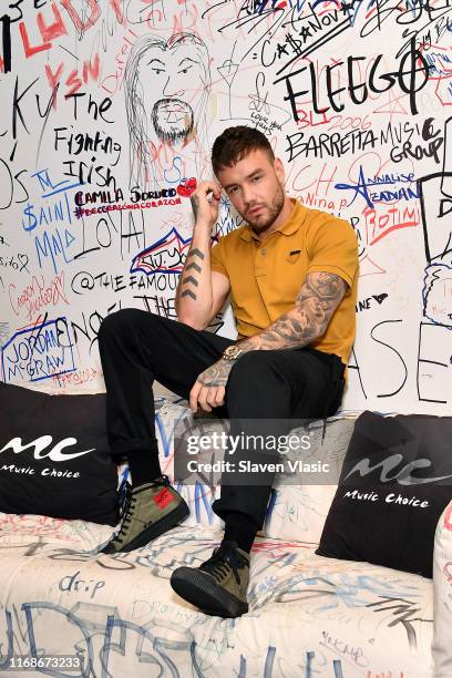 Singer/songwriter Liam Payne visits Music Choice on September 16, 2019 in New York City.