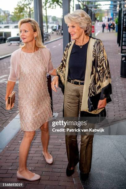 Princess Irene of The Netherlands and her daughter Princess Carolina de Bourbon de Parme attend the 80th birthday celebration of Princess Irene in...