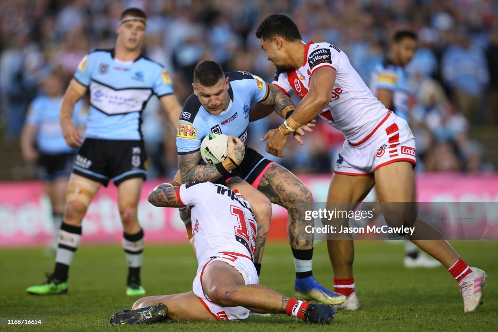 NRL Rd 22 - Sharks v Dragons