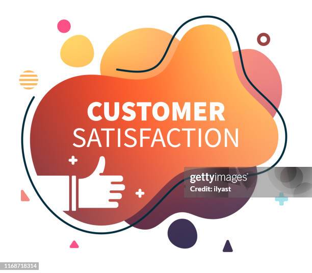 customer relationship abstract liquid vector illustration - folding hands stock illustrations