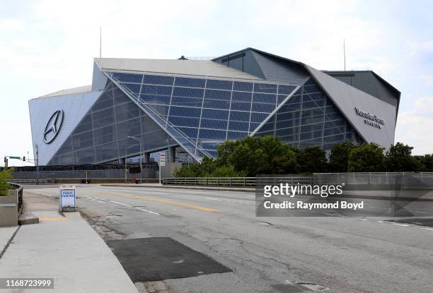 Architects HOK, tvdesign, Goode Van Slyke and Stanley Beaman & Sears' Mercedes-Benz Stadium, home of the Atlanta Falcons football team and Atlanta...