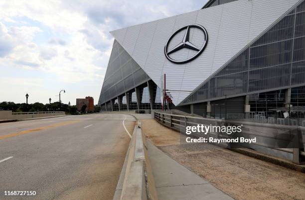 Architects HOK, tvdesign, Goode Van Slyke and Stanley Beaman & Sears' Mercedes-Benz Stadium, home of the Atlanta Falcons football team and Atlanta...