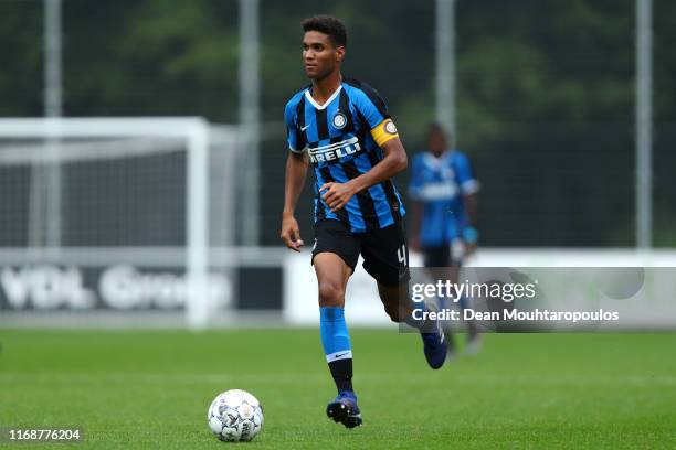 Captain, Michael Ronaldo Mboe Ntube of Inter in action during The Otten Cup Final match between PSV Eindhoven and Internazionale or Inter Milan held...