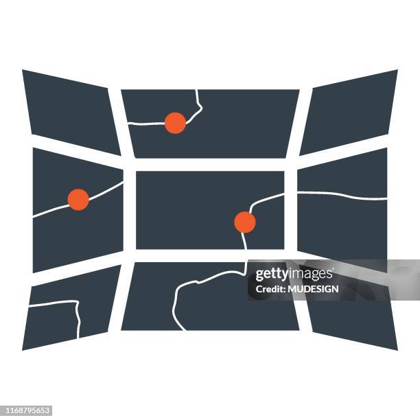 New Flat Design Location Map High-Res Vector Graphic - Getty Images