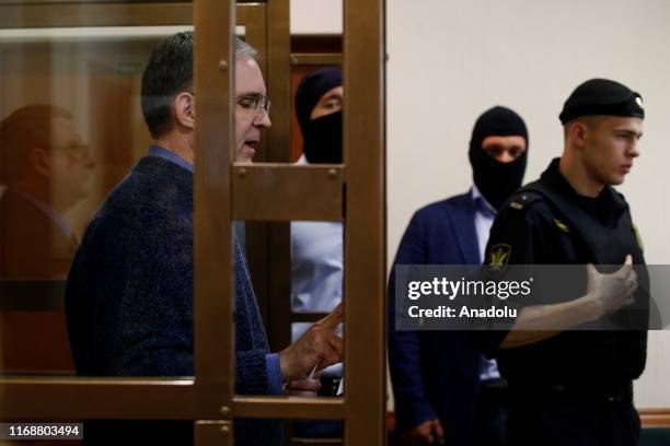 Paul Whelan, charged with espionage, arrives for his trial at a court in Moscow, Russia on September 17, 2019.