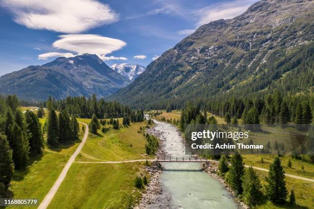 alpine landscape, switzerland, europe - piz bernina stock pictures, royalty-free photos & images