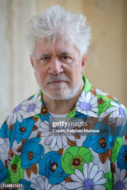 Filmmaker Pedro Almodovar poses for a portrait on August 30, 2019 in Venice, Italy.