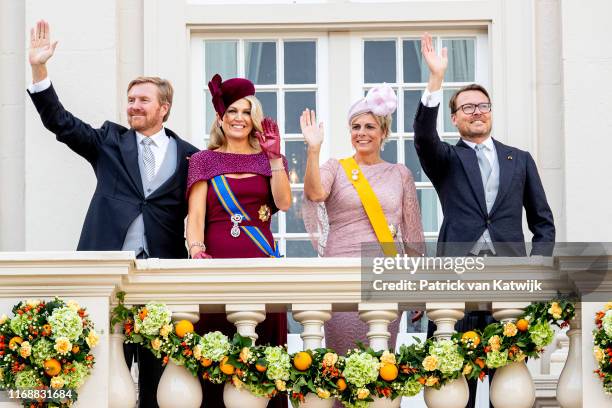 King Willem-Alexander of The Netherlands, Queen Maxima of The Netherlands, Prince Constantijn of The Netherlands and Princess Laurentien of The...