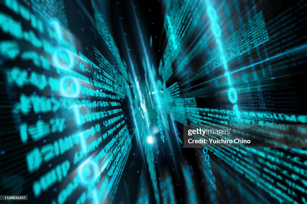 Digital Data And Binary Code In Network High-Res Stock Photo - Getty Images