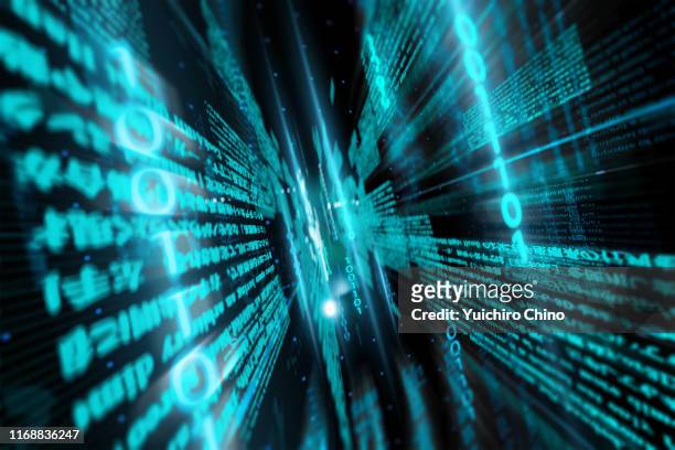 digital data and binary code in network - big data storage stock pictures, royalty-free photos & images