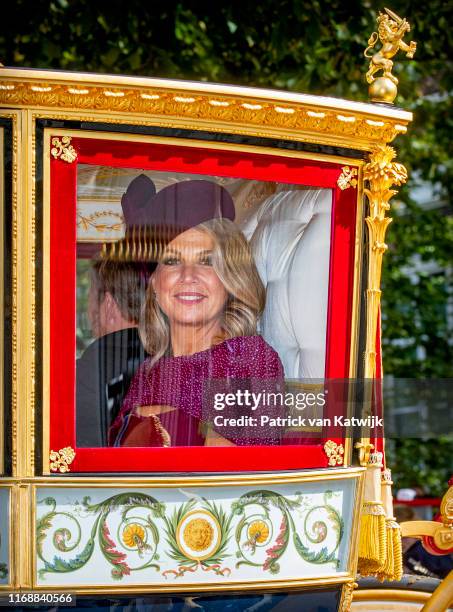 Queen Maxima of The Netherlands during Prinsjesdag the opening of the parliamentary year on September 17, 2019 in The Hague, Netherlands.