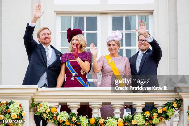 King Willem-Alexander of The Netherlands, Queen Maxima of The Netherlands, Prince Constantijn of The Netherlands and Princess Laurentien of The...