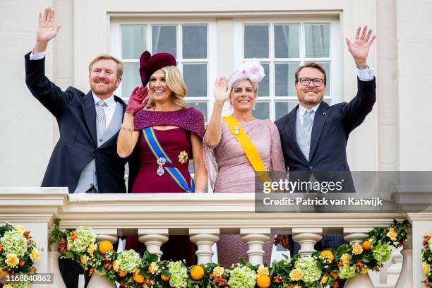 King Willem-Alexander of The Netherlands, Queen Maxima of The Netherlands, Prince Constantijn of The Netherlands and Princess Laurentien of The...