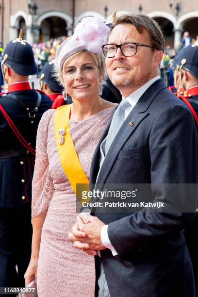 Prince Constantijn of The Netherlands and Princess Laurentien of The Netherlands during Prinsjesdag, the opening of the parliamentary year, on...