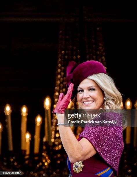 Queen Maxima of The Netherlands during Prinsjesdag, the opening of the parliamentary year, on September 17, 2019 in The Hague, Netherlands.